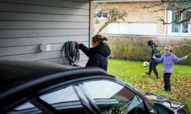 Wallbox or charging station at home